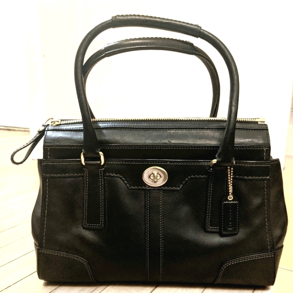 Coach Hampton Turn Lock Satchel